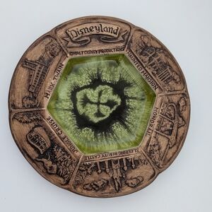 Disneyland Green and Brown Decorative Plate